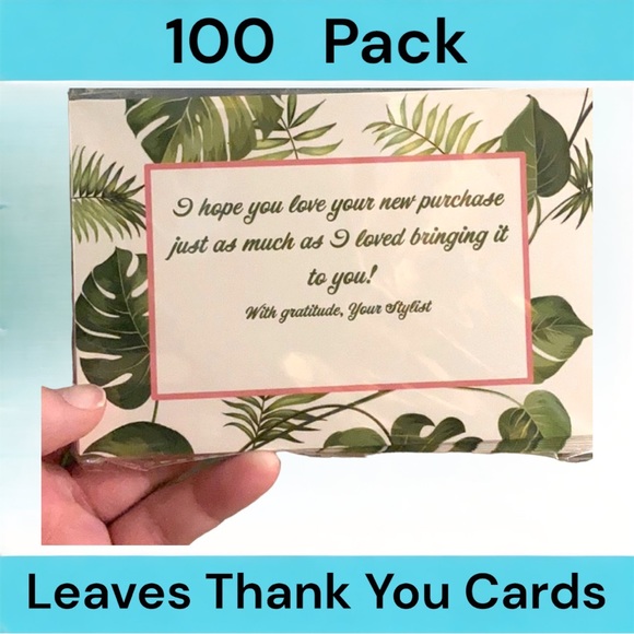 Other - 100 4X6 Leaves Thank You Cards PRICE IS FIRM